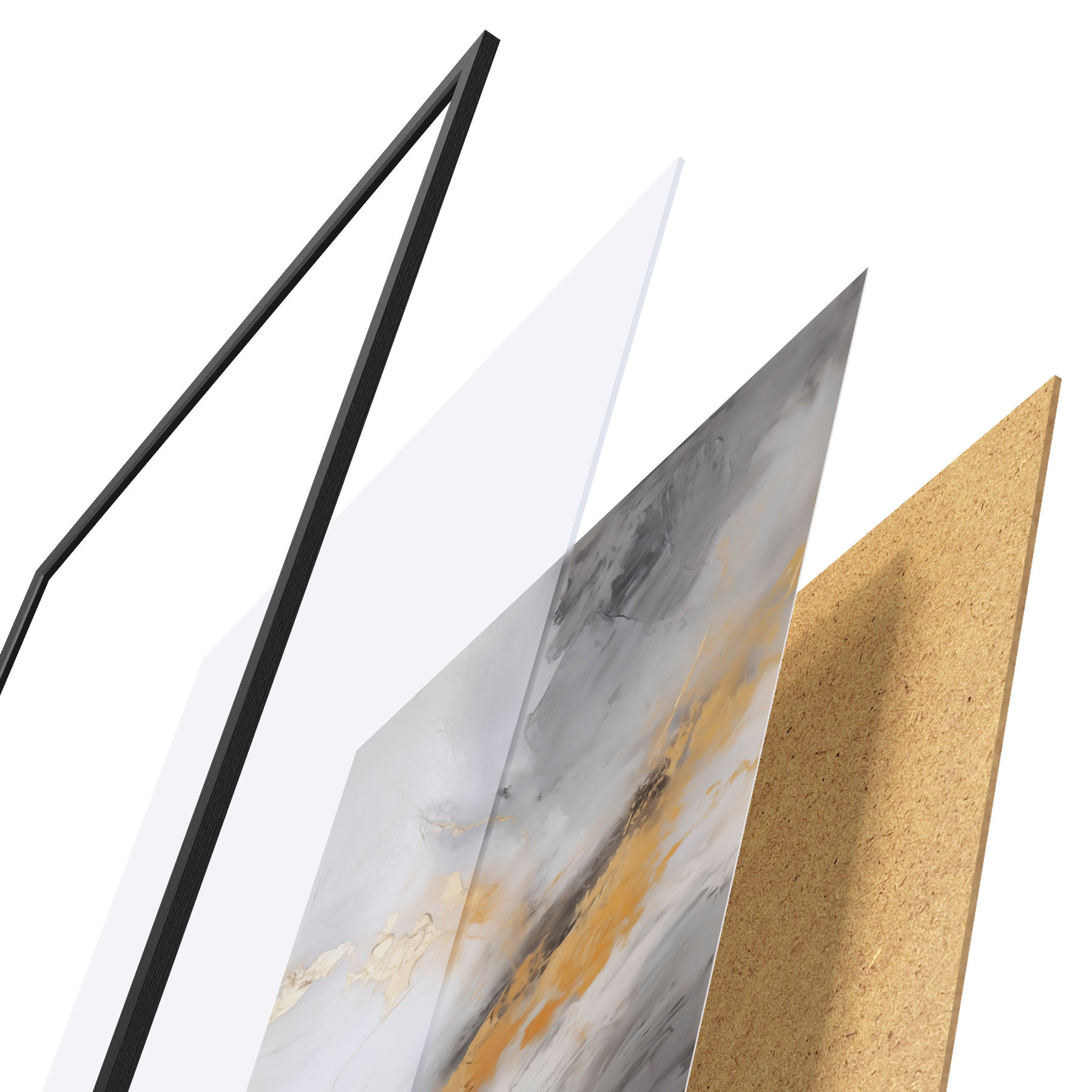 Poster Moderne Abstraktion, Nachahmung der Malerei d31102