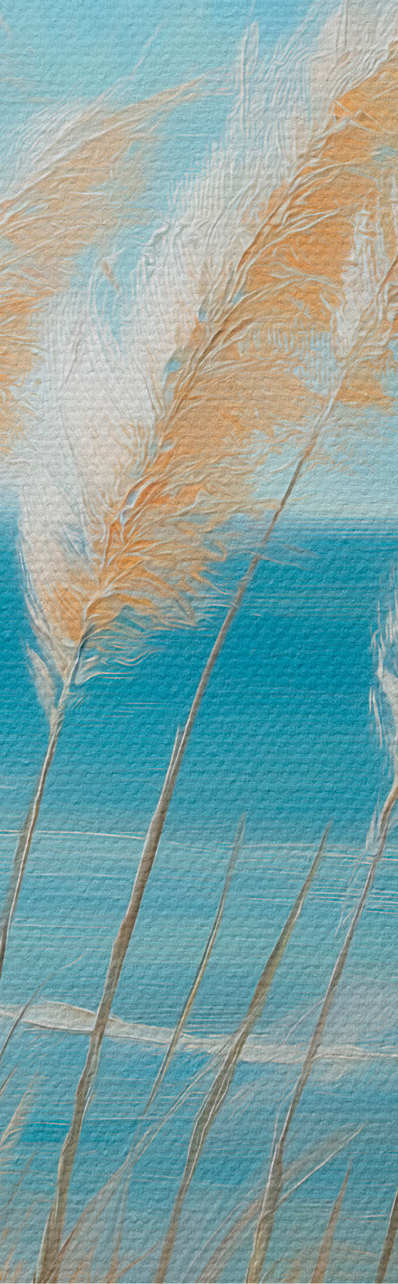 Fototapete Getreideähren am Meer s51061