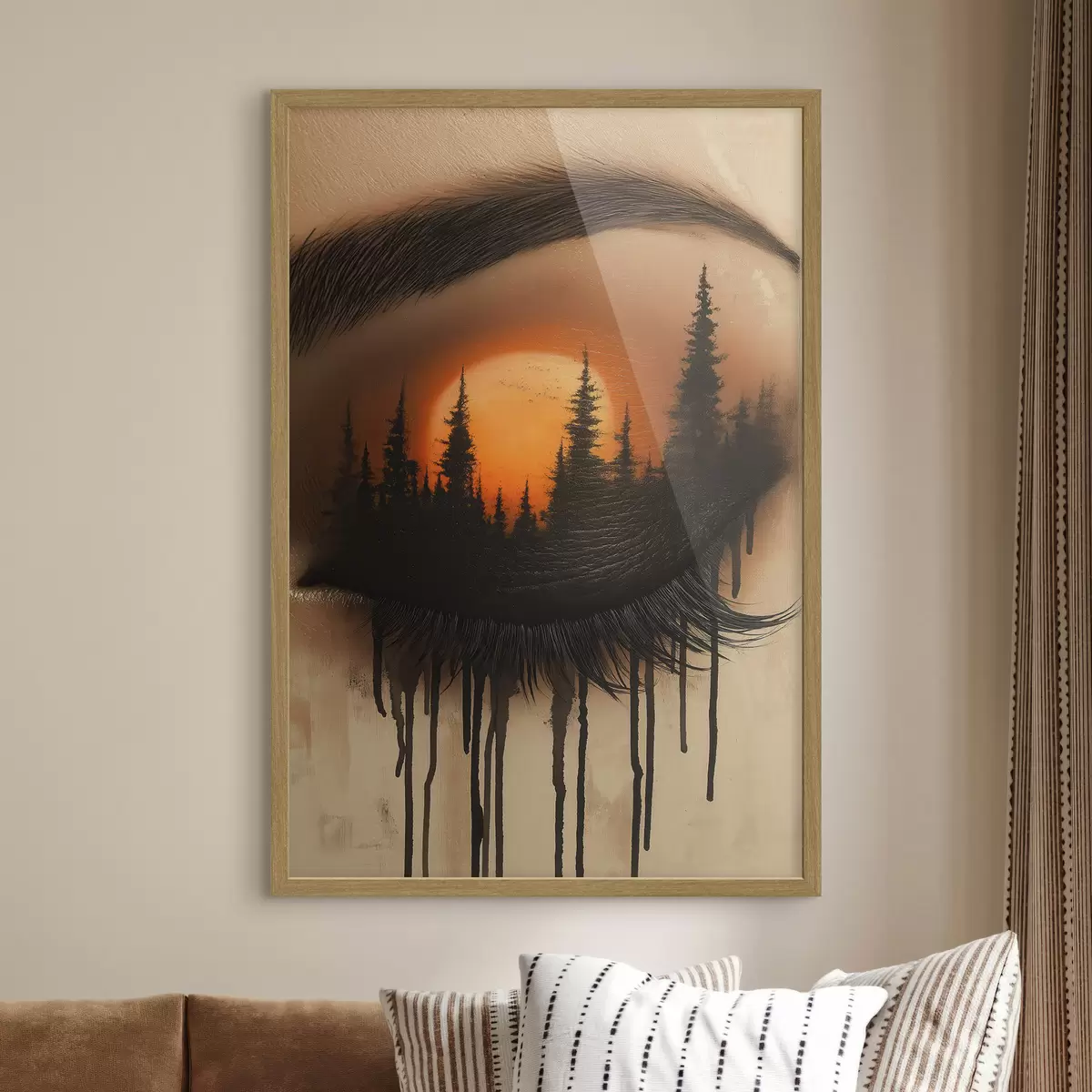 Poster Sonnenuntergang in ihren Augen f51048