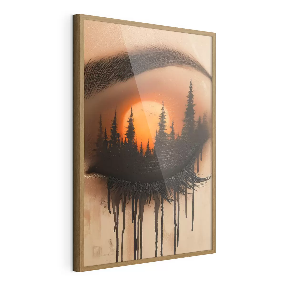 Poster Sonnenuntergang in ihren Augen f51048