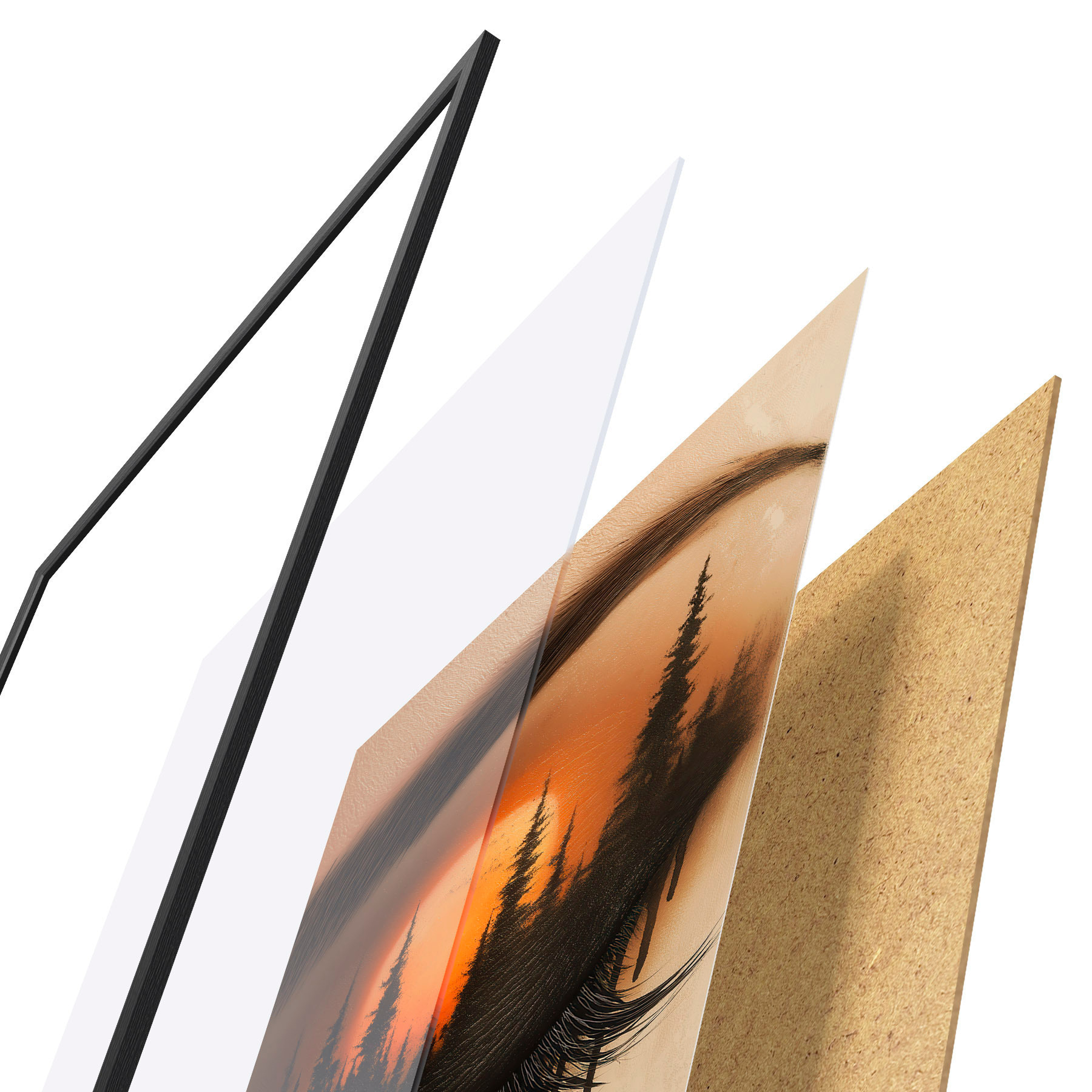 Poster Sonnenuntergang in ihren Augen f51048