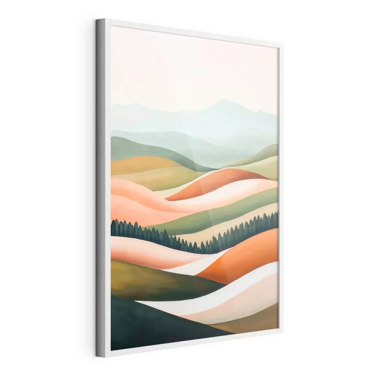 Poster Farbenfrohe Hügel f51056