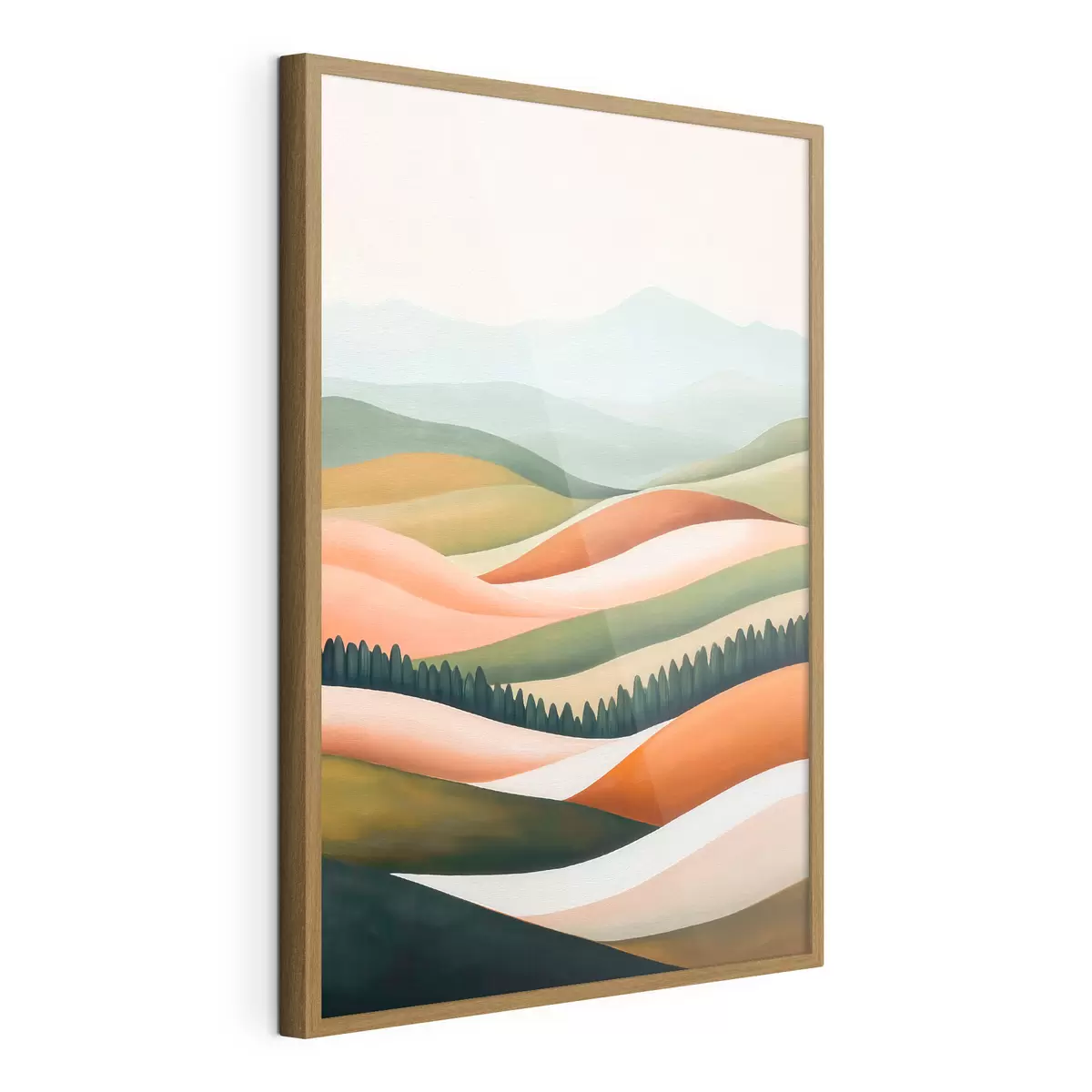 Poster Farbenfrohe Hügel f51056