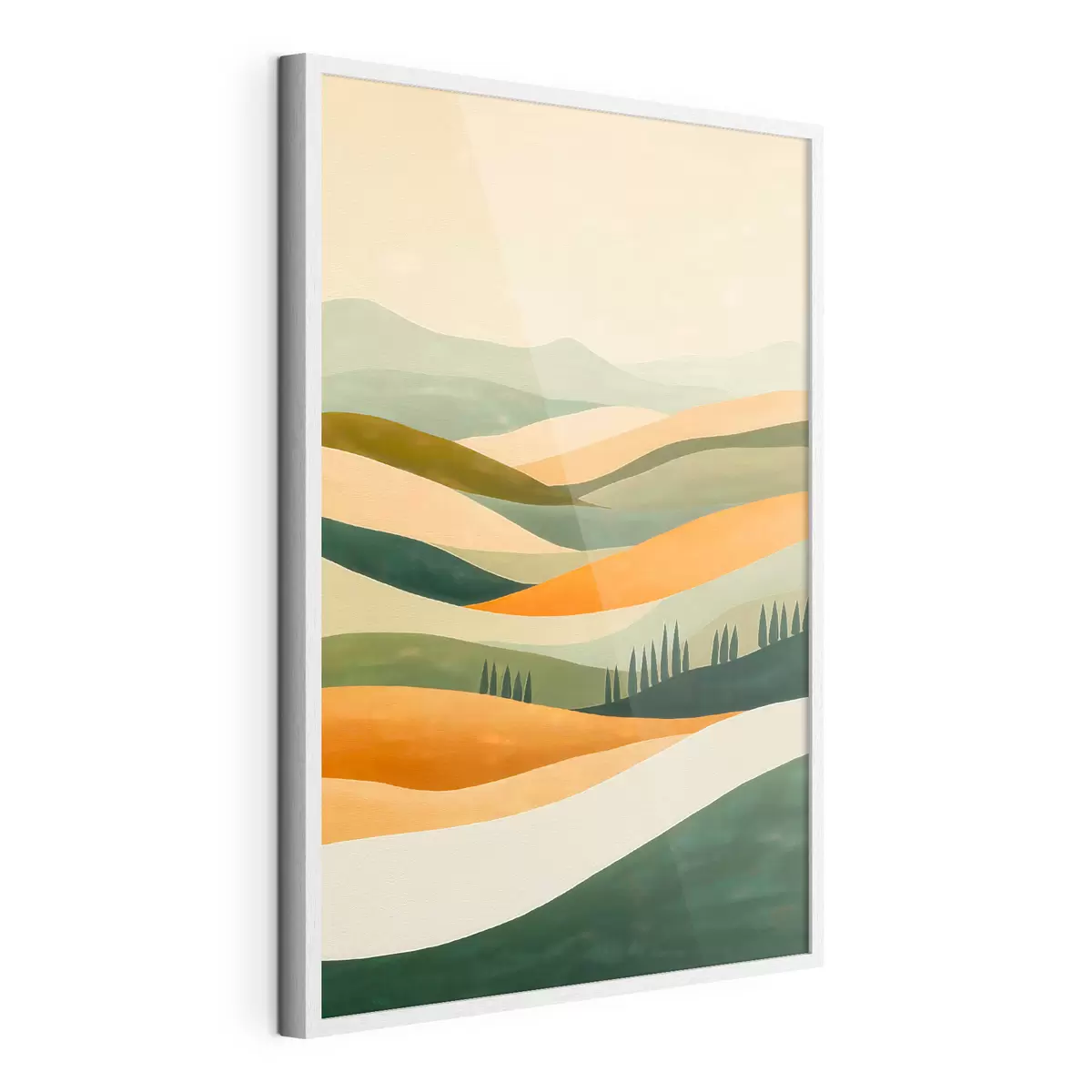 Poster Farbenfrohe Hügel f51057