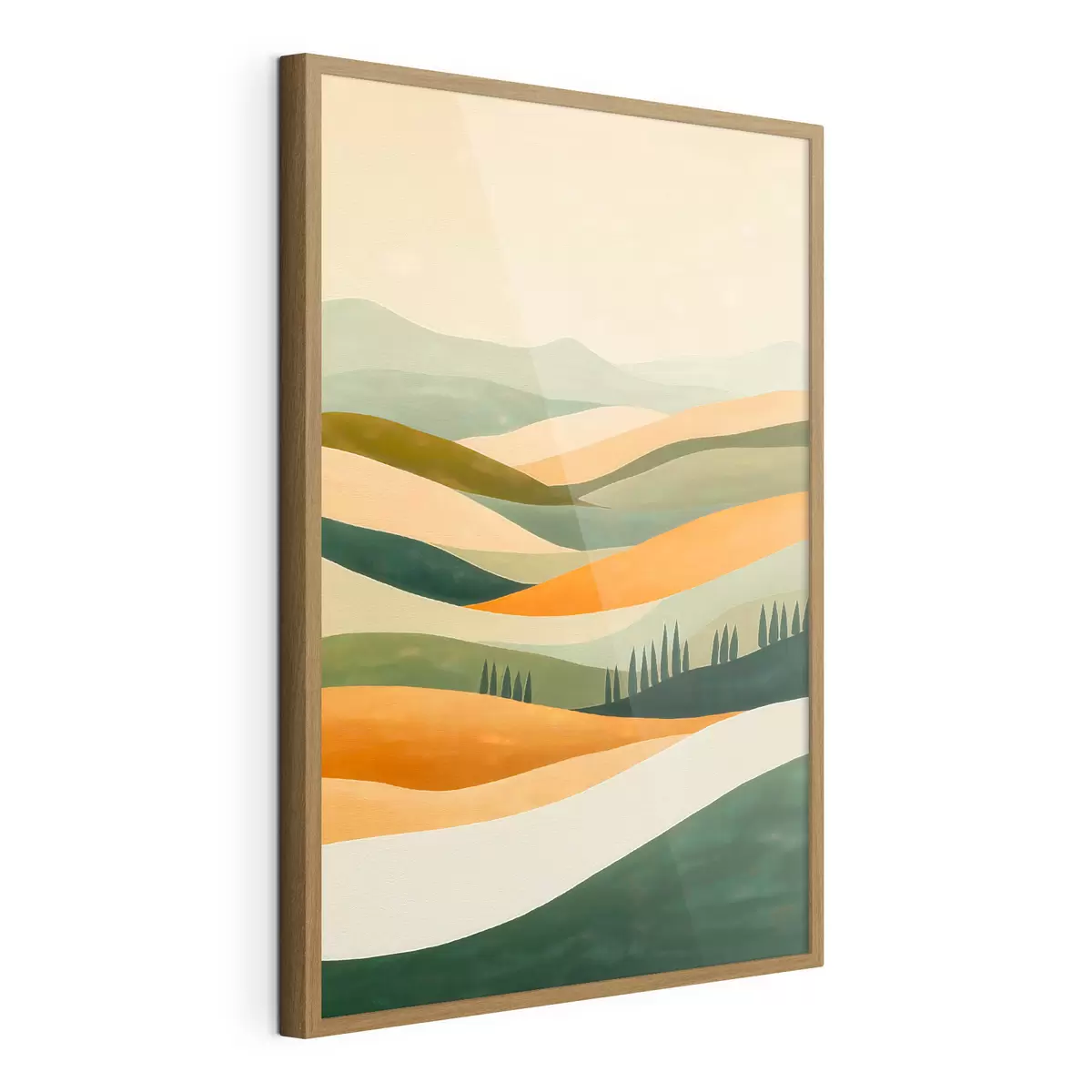 Poster Farbenfrohe Hügel f51057