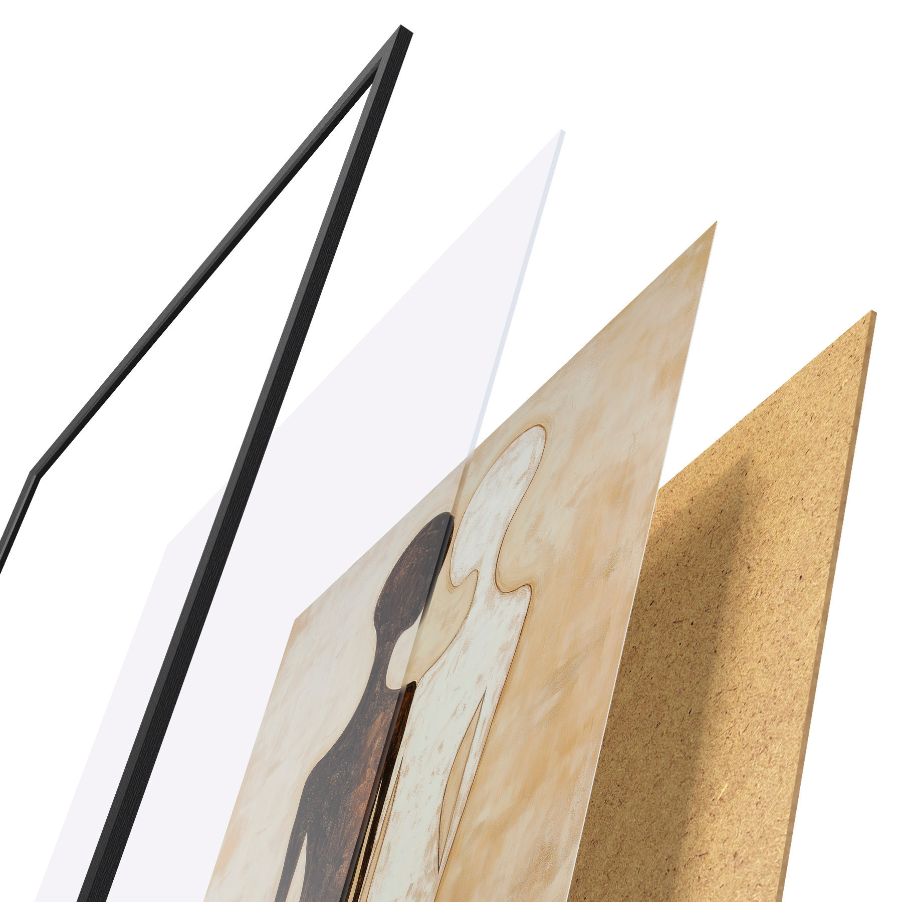 Poster Abstrakte Silhouetten f51059