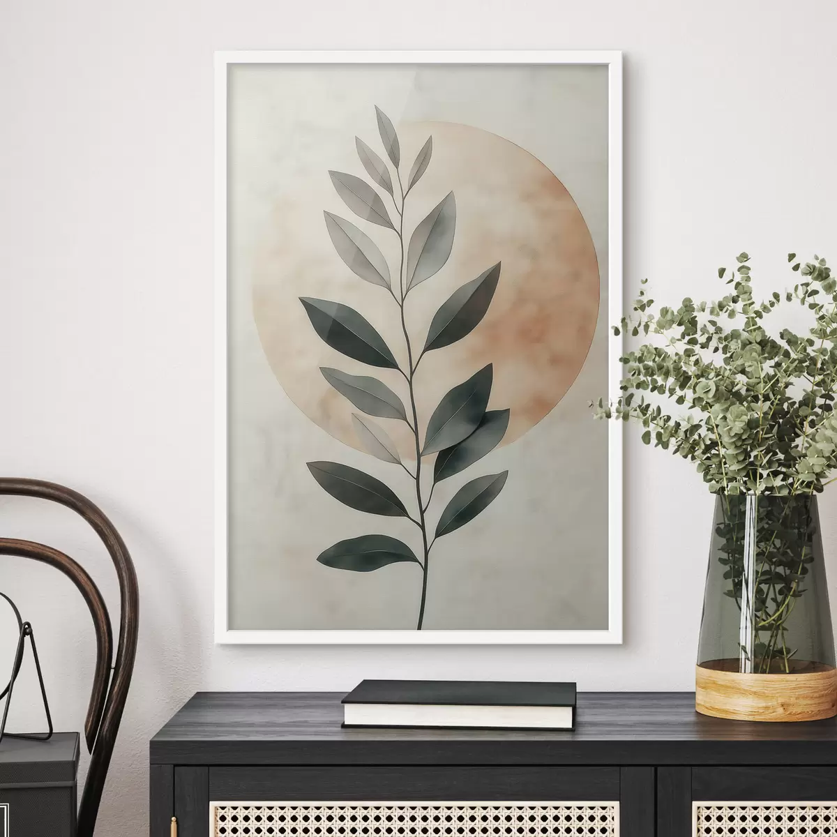 Poster Ein Zweig mit Blättern f51060