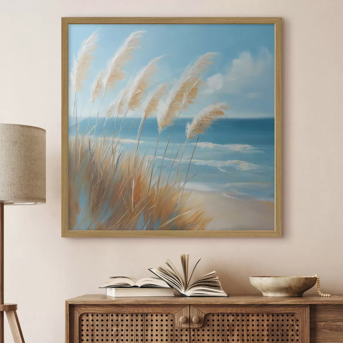 Poster Getreideähren am Meer f51061
