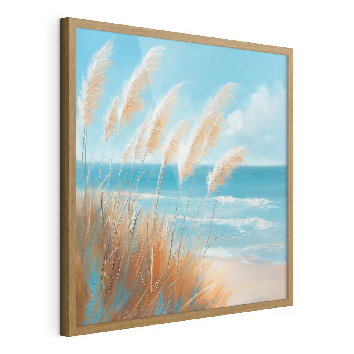 Poster Getreideähren am Meer f51061
