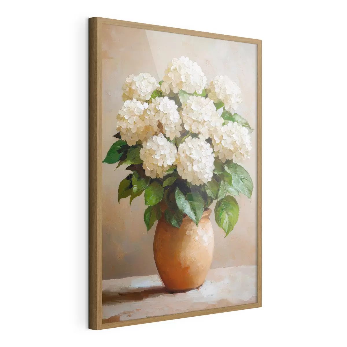 Poster Weiße Hortensien f51062