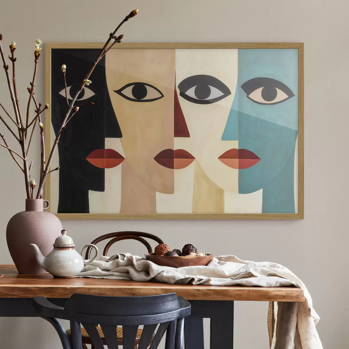 Poster Abstrakte Gesichter f51063