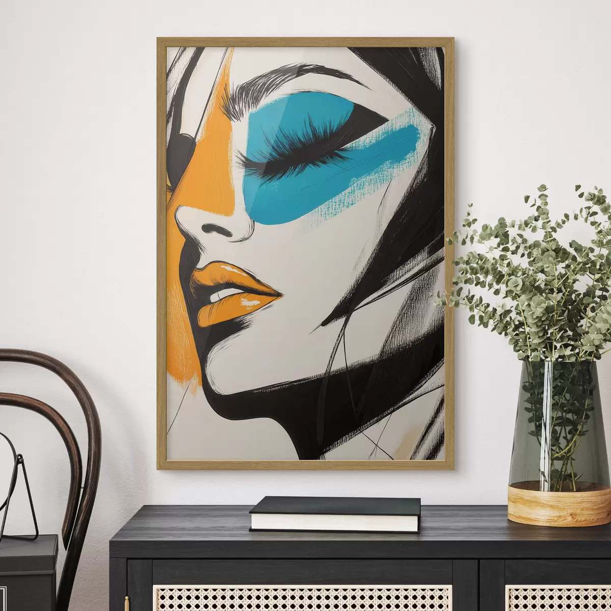 Poster Gesichter in Farbe f51065