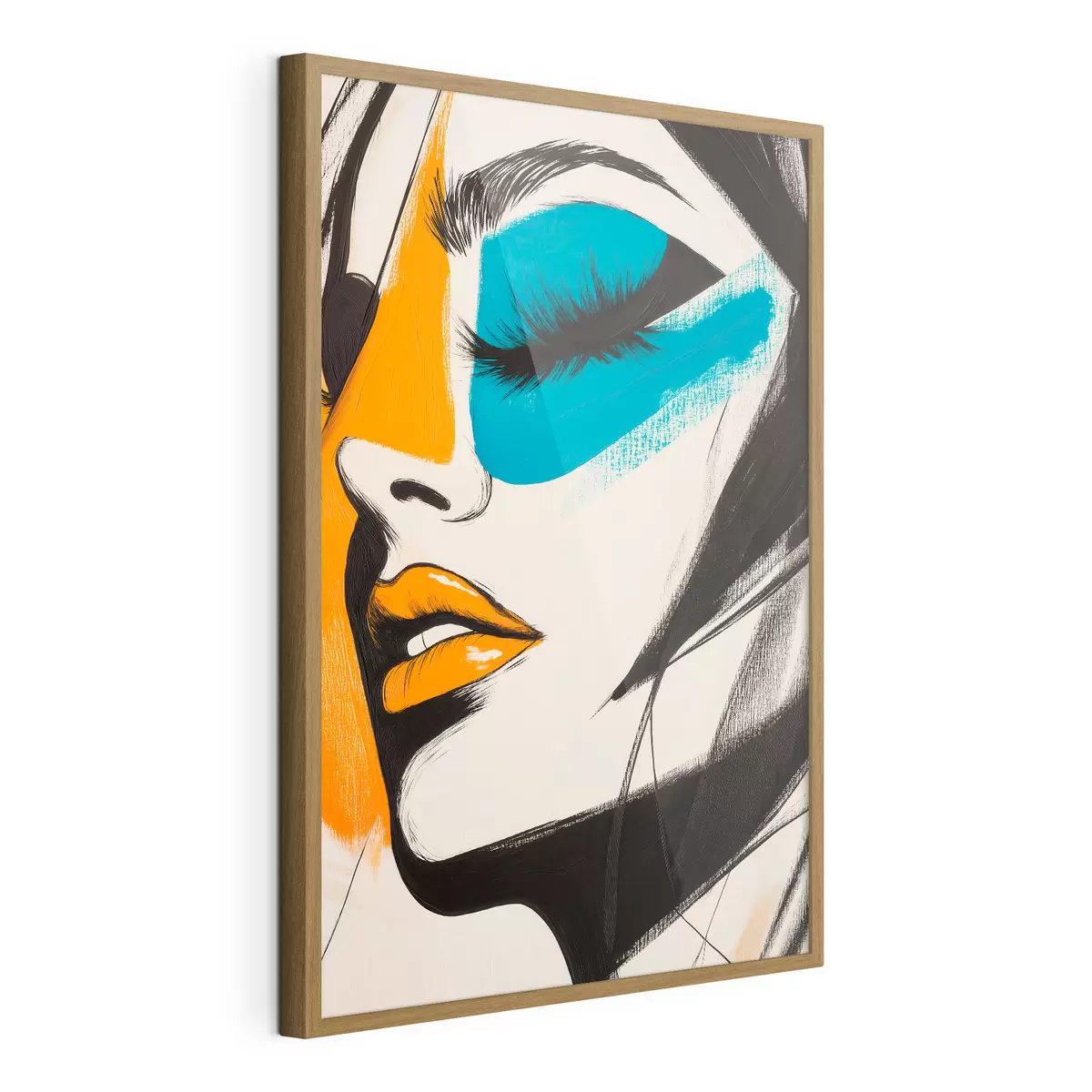 Poster Gesichter in Farbe f51065