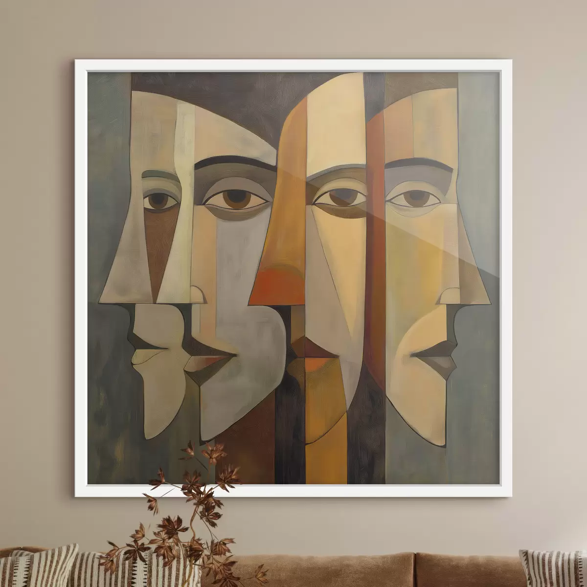 Poster Abstrakte Gesichter f51067