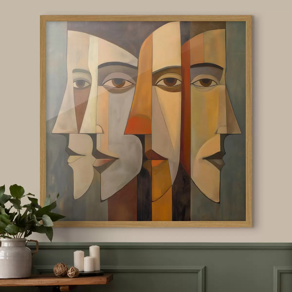 Poster Abstrakte Gesichter f51067