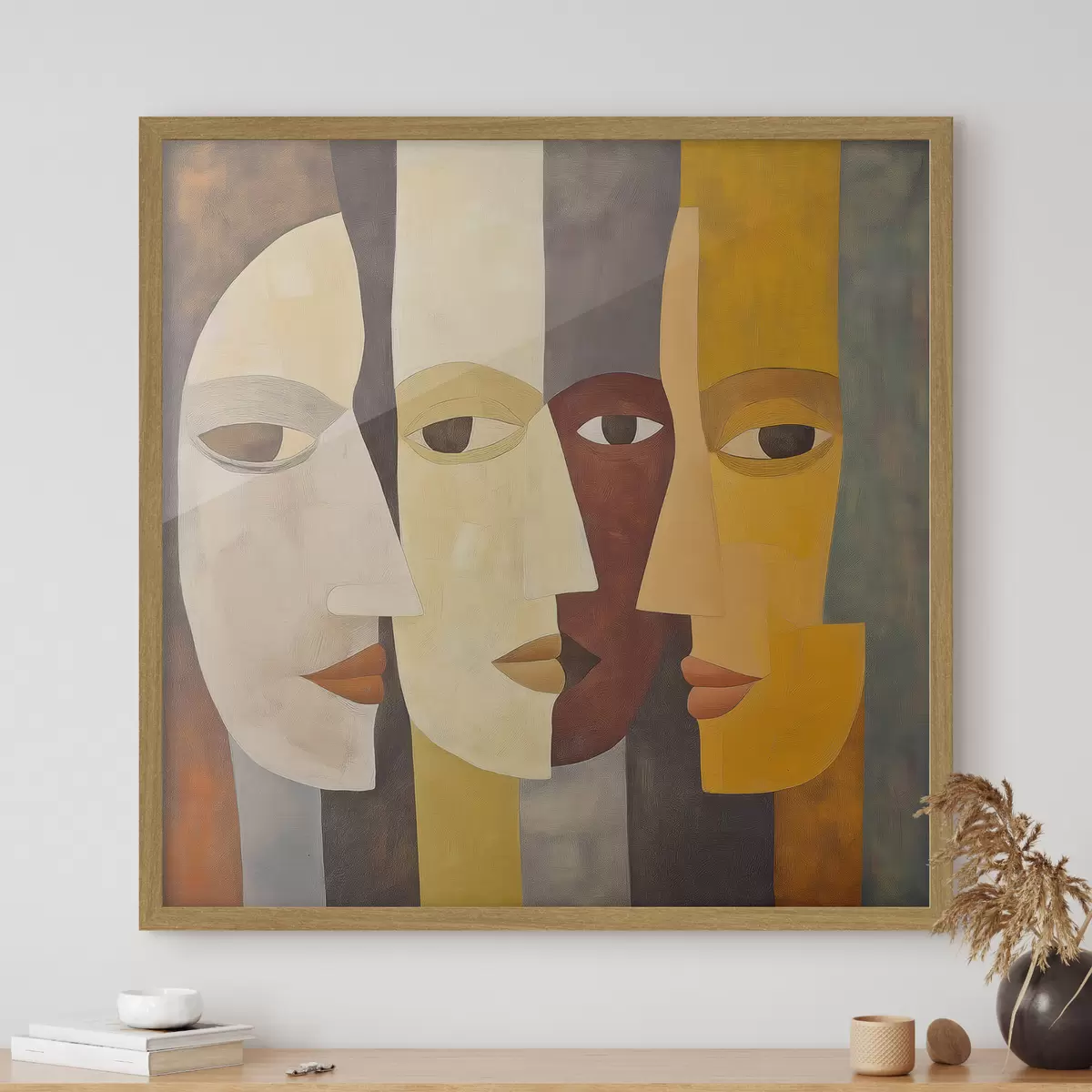 Poster Abstrakte Gesichter f51068