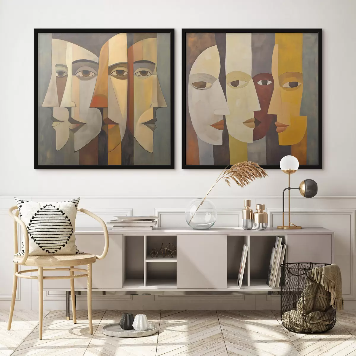 Poster Abstrakte Gesichter d31084