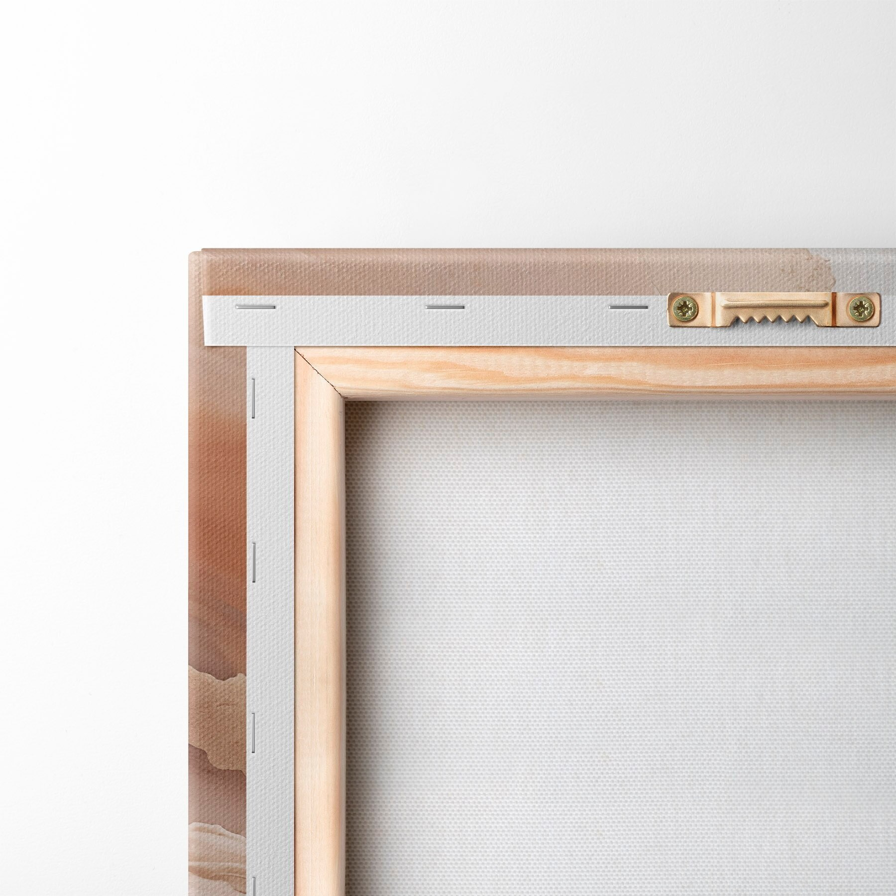 Fototapete Beigefarbene Perlmutt-Schichten mit feiner Struktur s51084