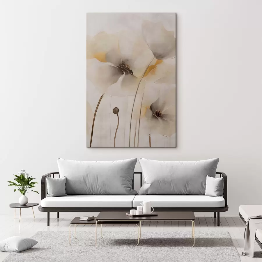 Fototapete Zarte Mohnblumen an schlanken Stielen s51089