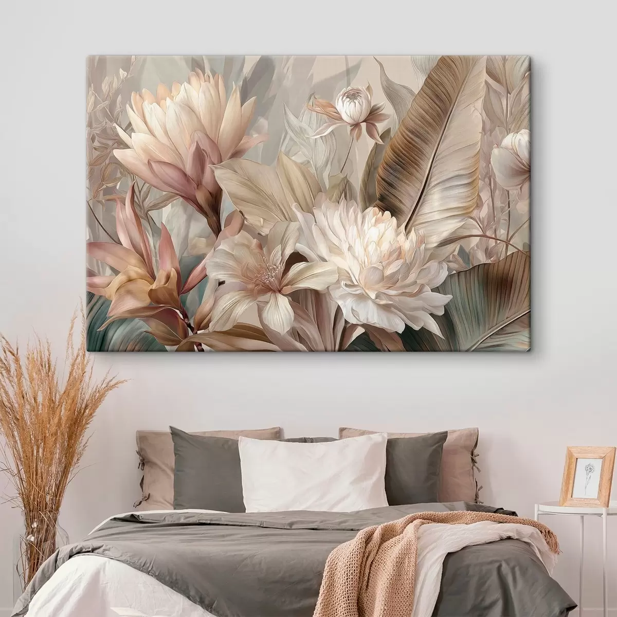 Fototapete Exotischer Blumenstrauß in Pastelltönen s51095