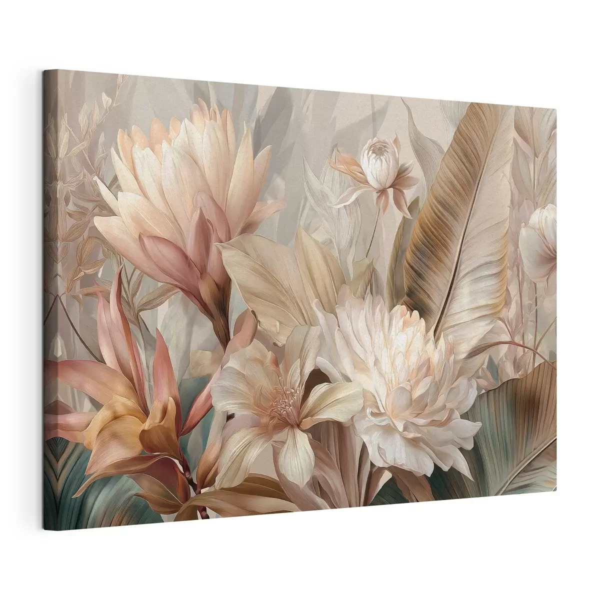 Fototapete Exotischer Blumenstrauß in Pastelltönen s51095