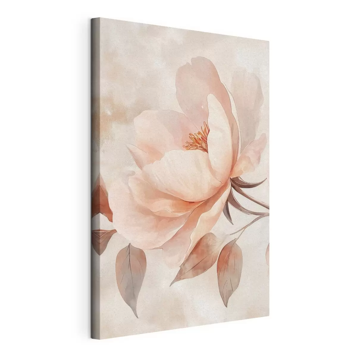 Fototapete Rosa-beige Blume in Aquarelltechnik s51098