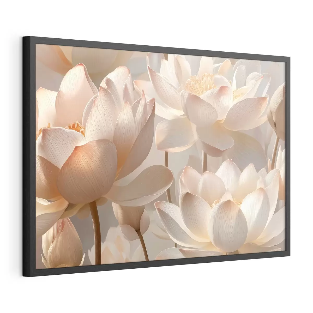 Poster Zarte Seerosen und Lotusblumen f51092