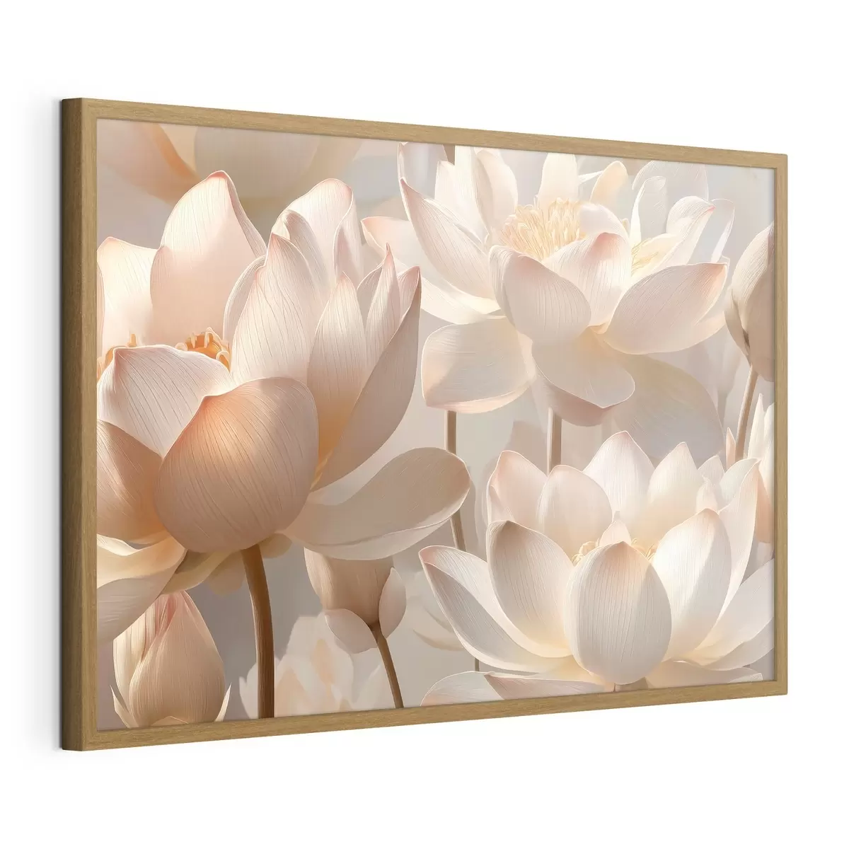 Poster Zarte Seerosen und Lotusblumen f51092