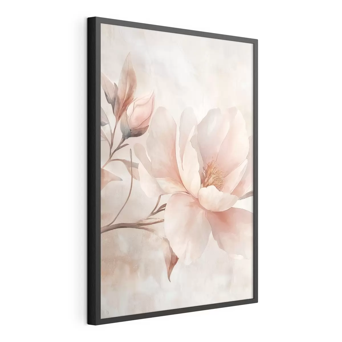 Poster Pudrige Pfingstrose mit Knospe f51097
