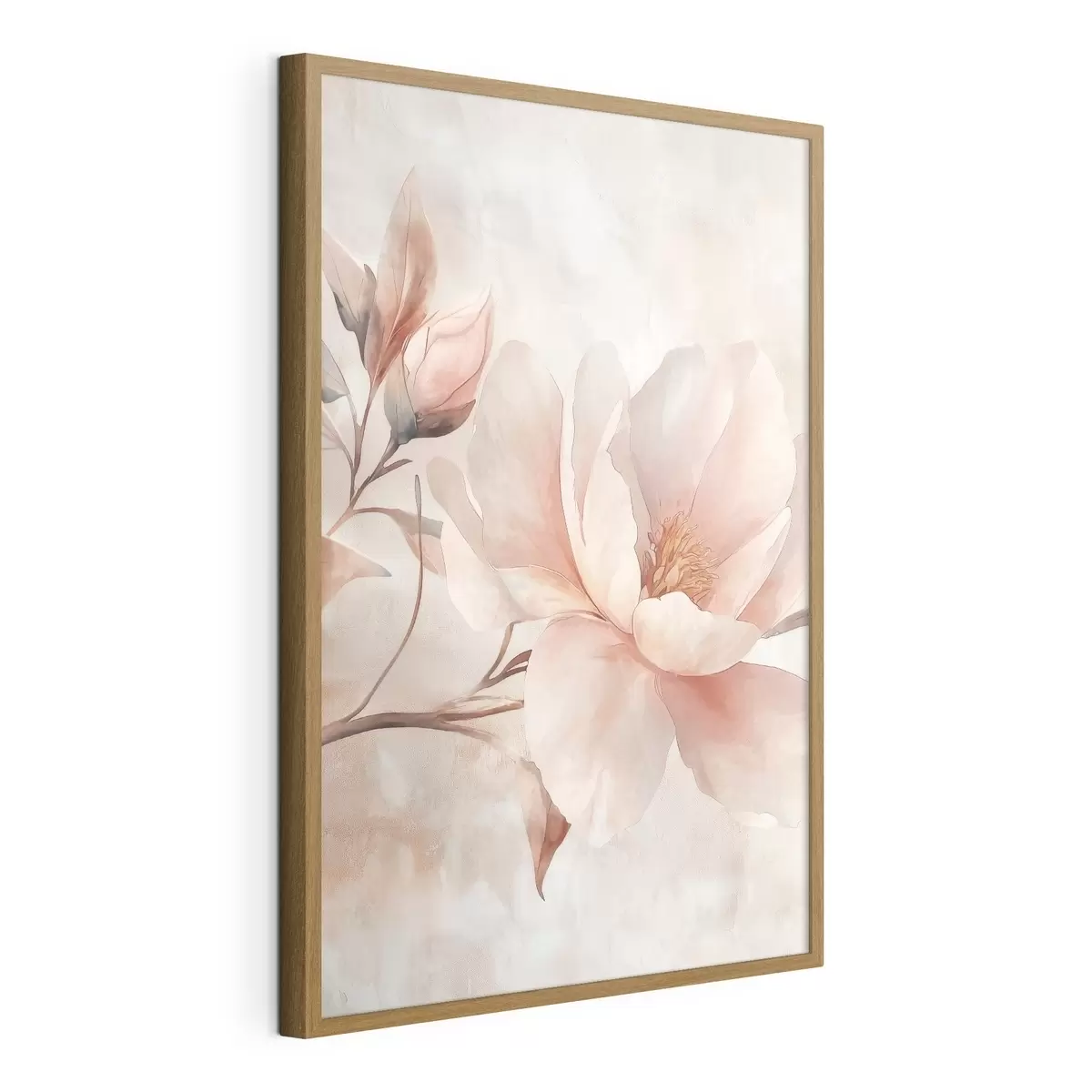 Poster Pudrige Pfingstrose mit Knospe f51097