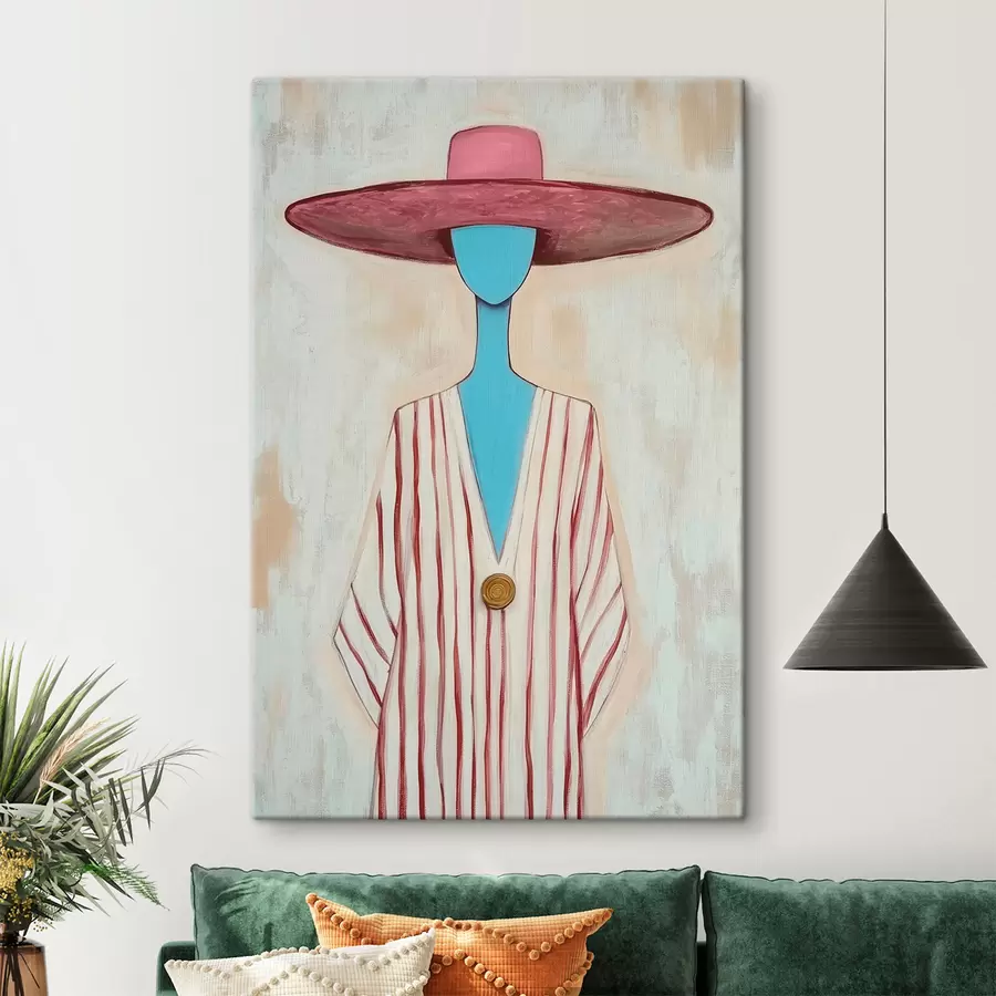 Fototapete Gemälde mit einer abstrakten weiblichen Figur s51152