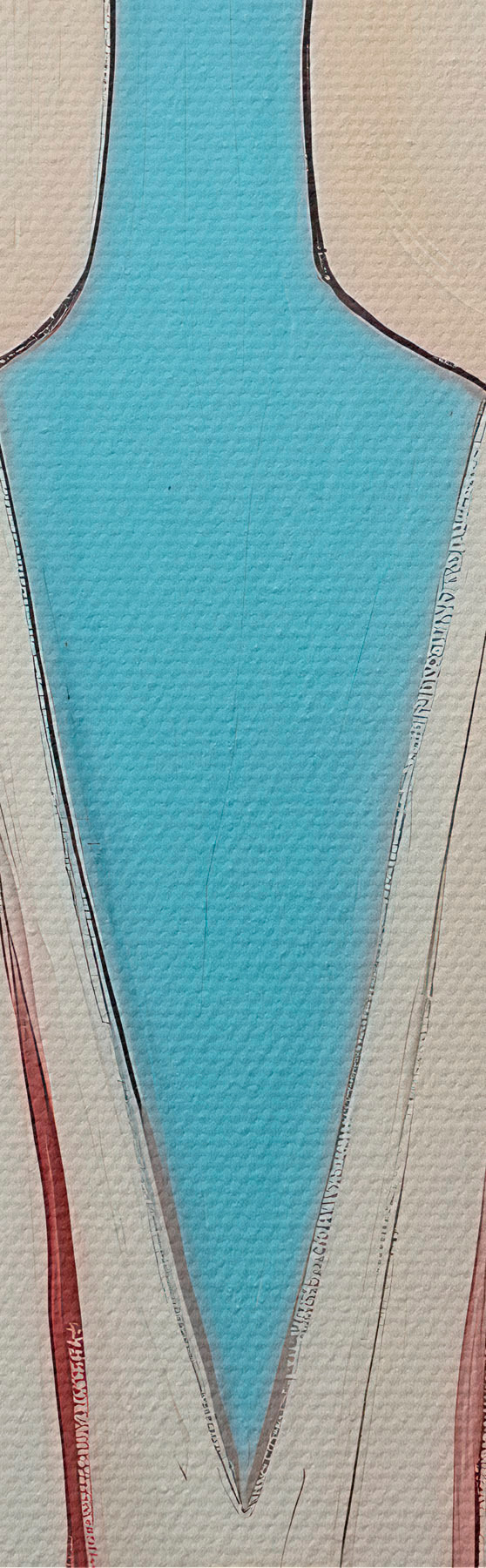 Fototapete Gemälde mit einer abstrakten weiblichen Figur s51152