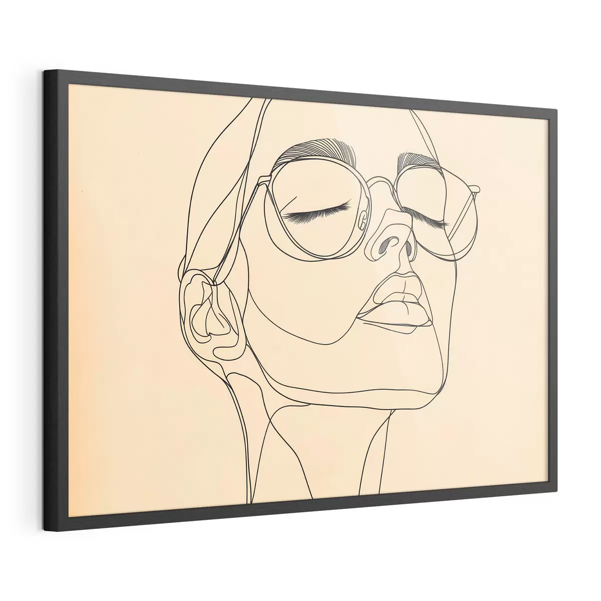 Poster Lineares Porträt einer Frau f51145