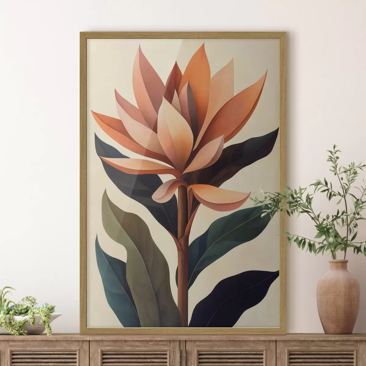 Poster Abstrakte Blume f51155