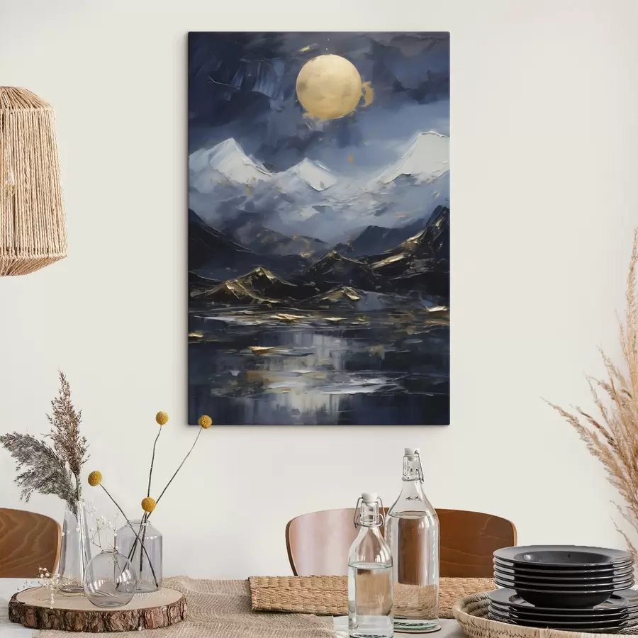 Fototapete Berglandschaft, Nachbildung eines Gemäldes s51164