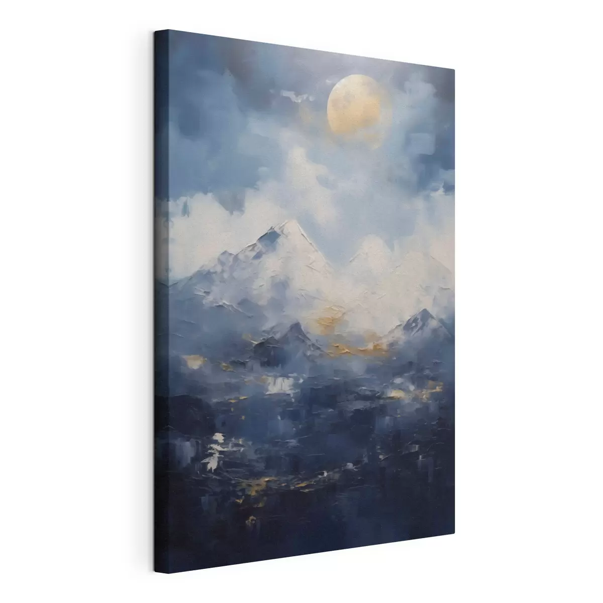 Fototapete Nächtliche Berglandschaft, Nachbildung eines Gemäldes s51165