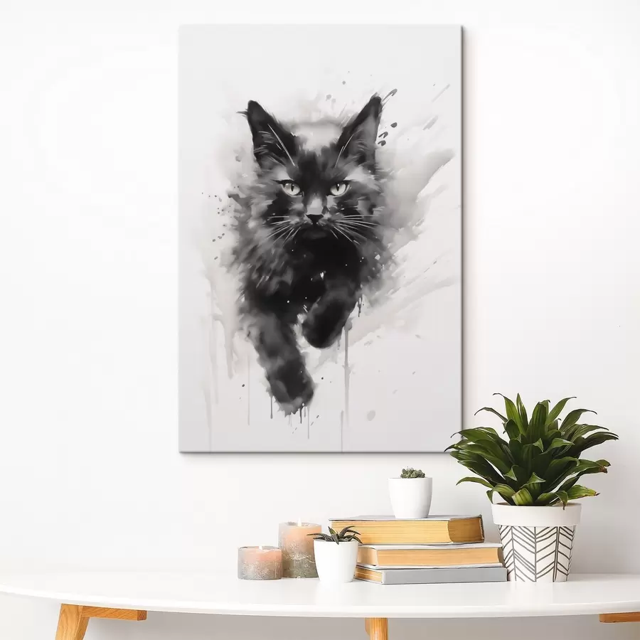 Fototapete Katze, Nachbildung eines Gemäldes s51168