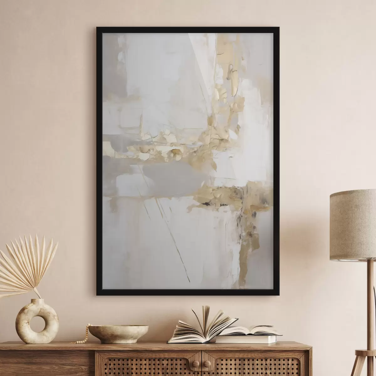 Poster Moderne Abstraktion, Nachahmung der Malerei f51162