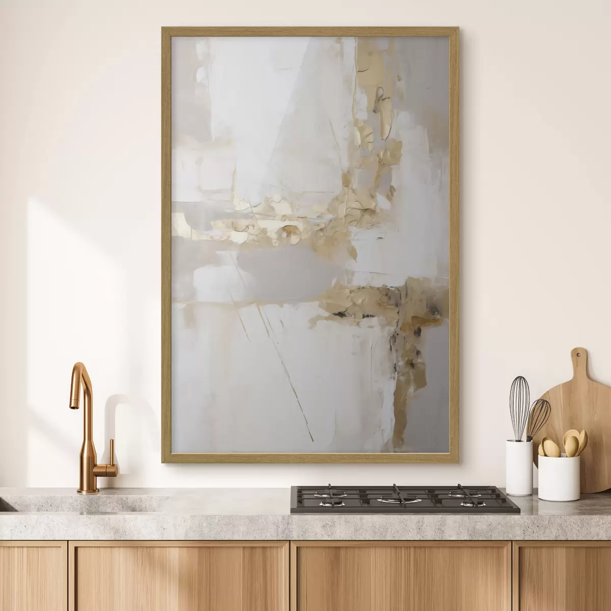 Poster Moderne Abstraktion, Nachahmung der Malerei f51162