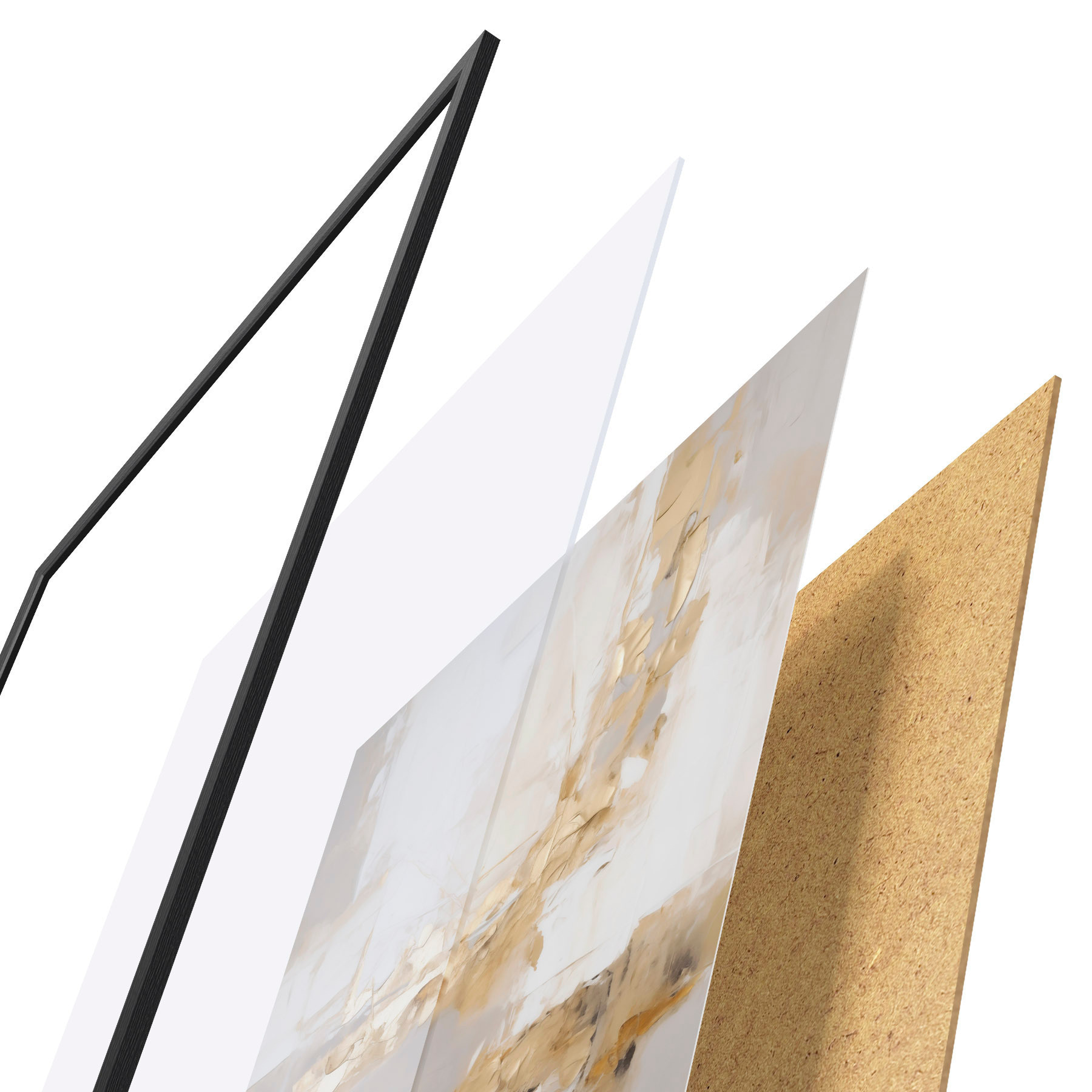 Poster Moderne Abstraktion, Nachahmung der Malerei f51162