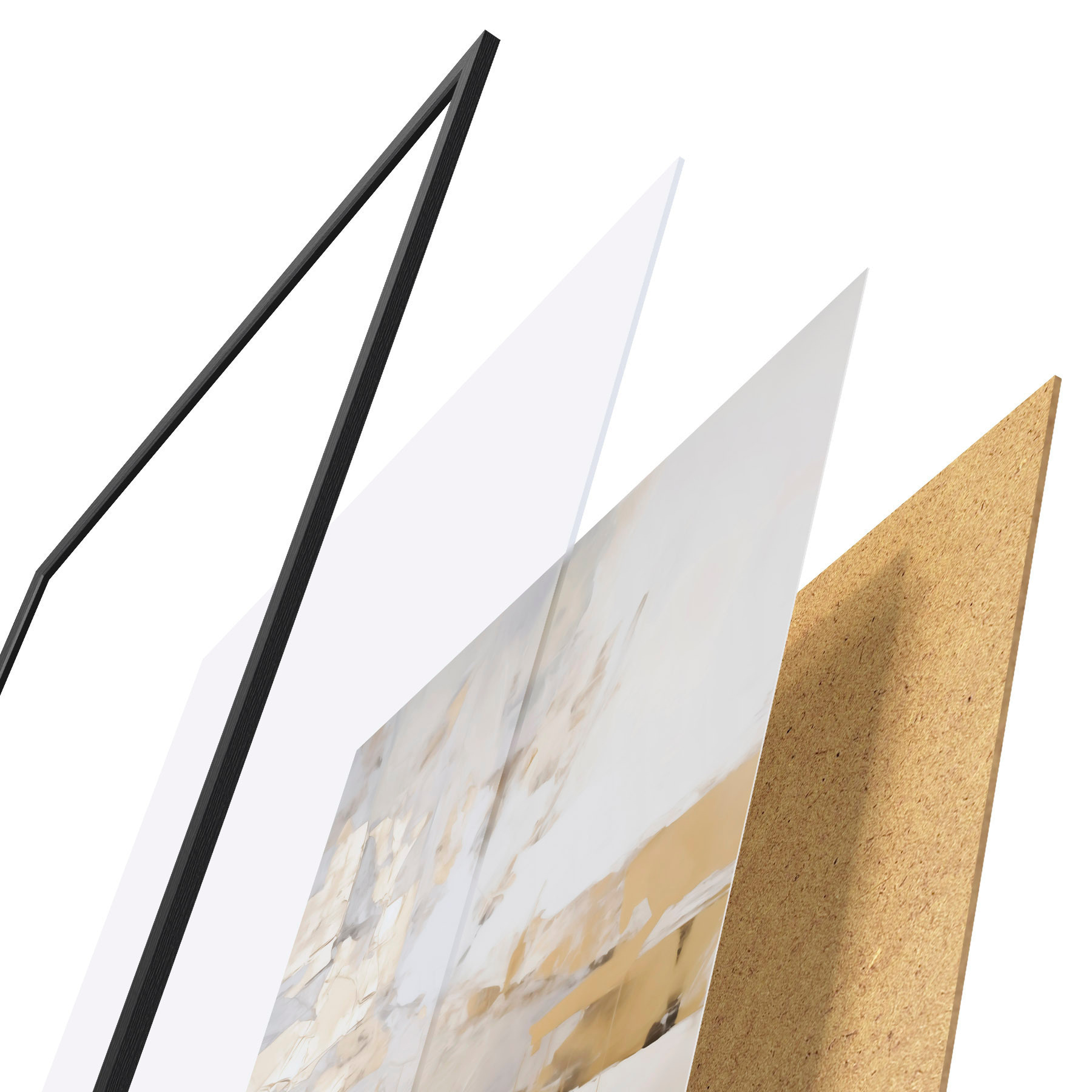 Poster Minimalistische Abstraktion, Nachbildung eines Gemäldes f51163