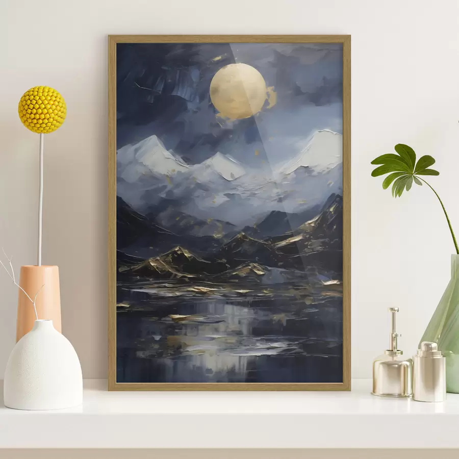 Fototapete Berglandschaft, Nachbildung eines Gemäldes f51164