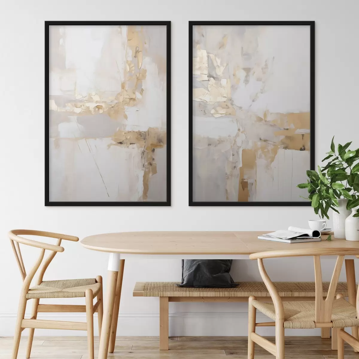 Poster Moderne Abstraktion, Nachahmung der Malerei d31107