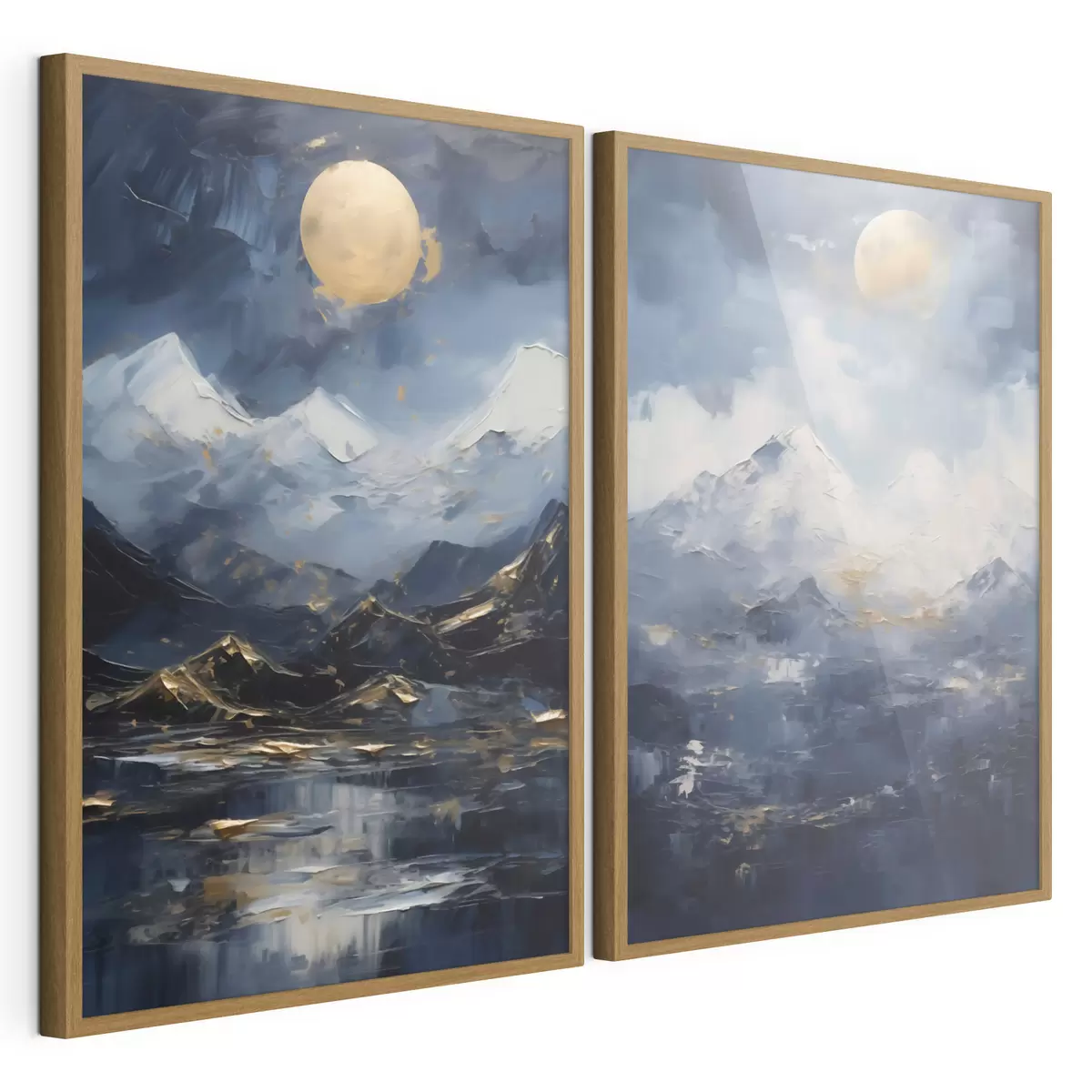 Poster Berglandschaft, Nachbildung eines Gemäldes d31108