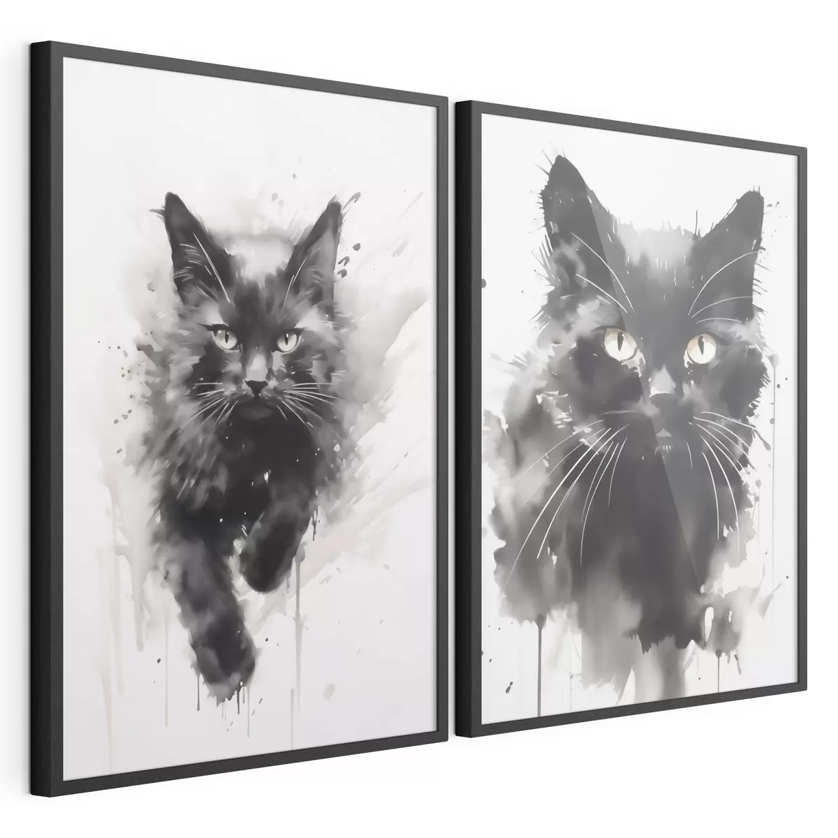 Poster Katze, Nachbildung eines Gemäldes d31110
