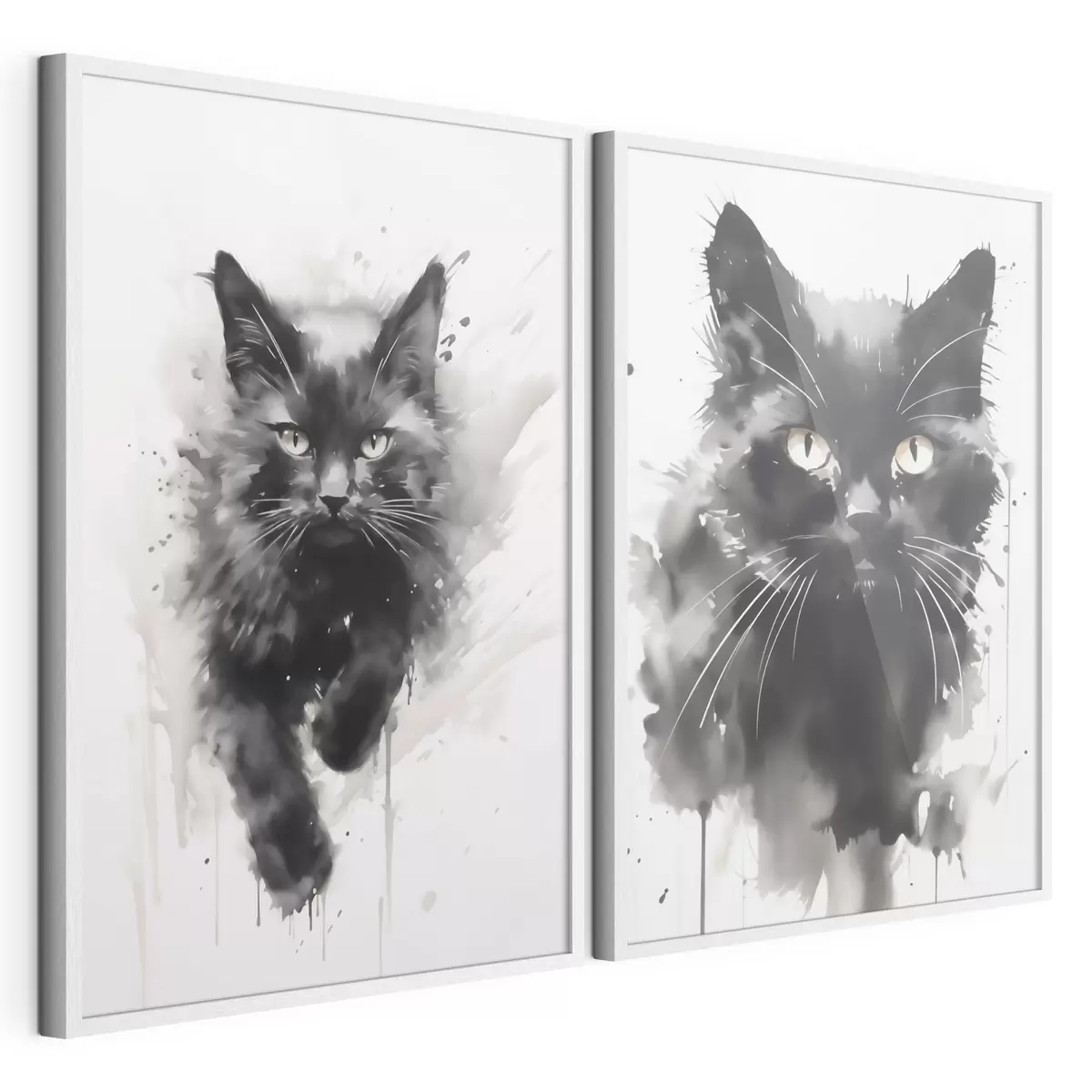 Poster Katze, Nachbildung eines Gemäldes d31110