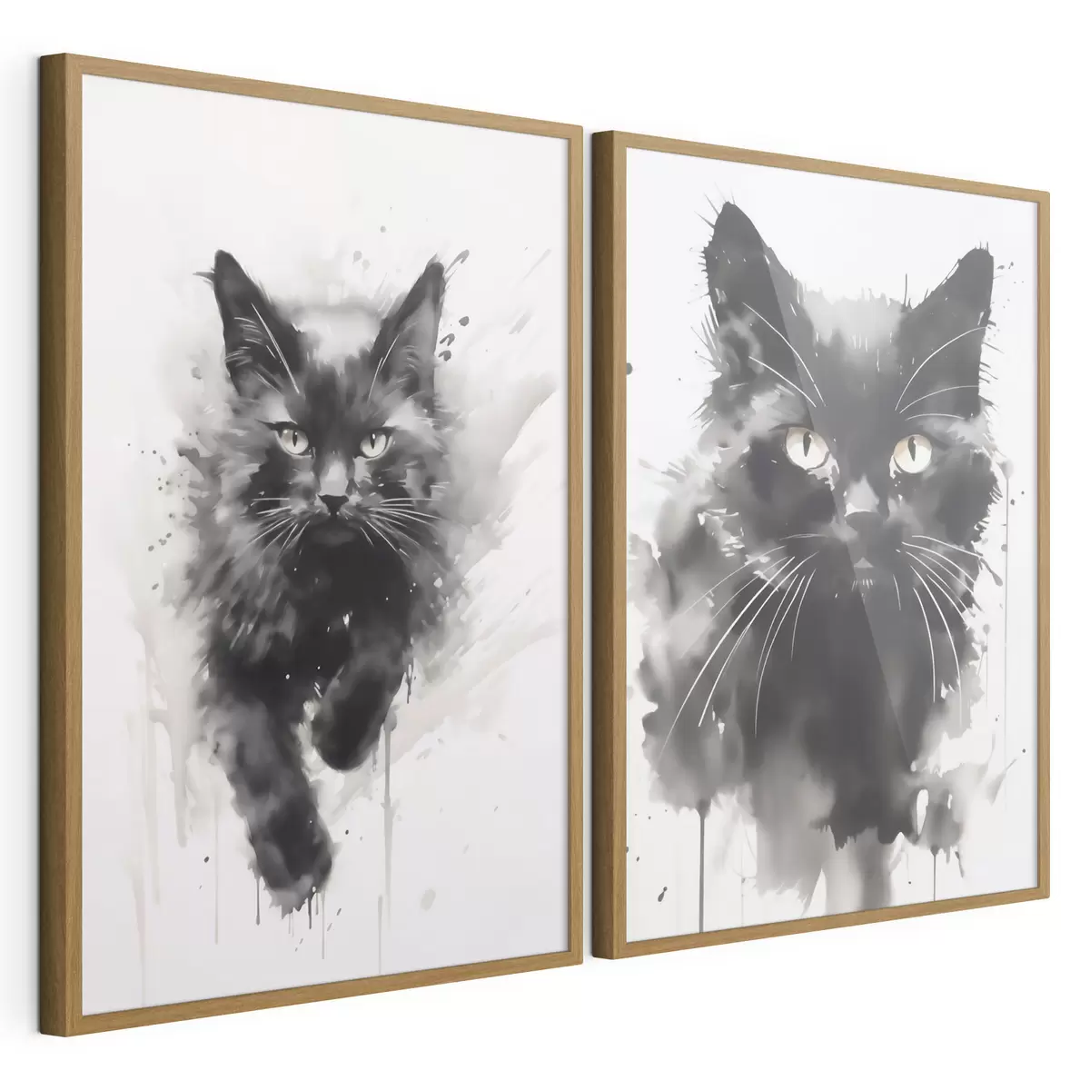 Poster Katze, Nachbildung eines Gemäldes d31110