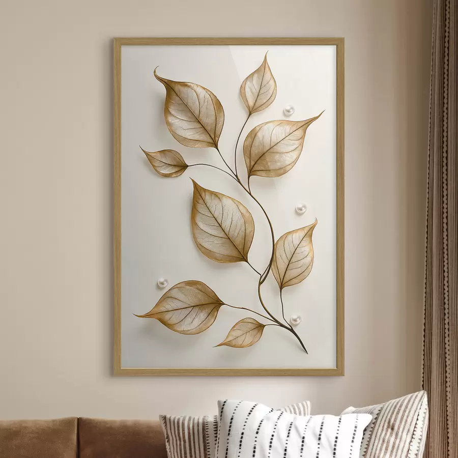 Fototapete Eleganter botanischer Zweig f50866