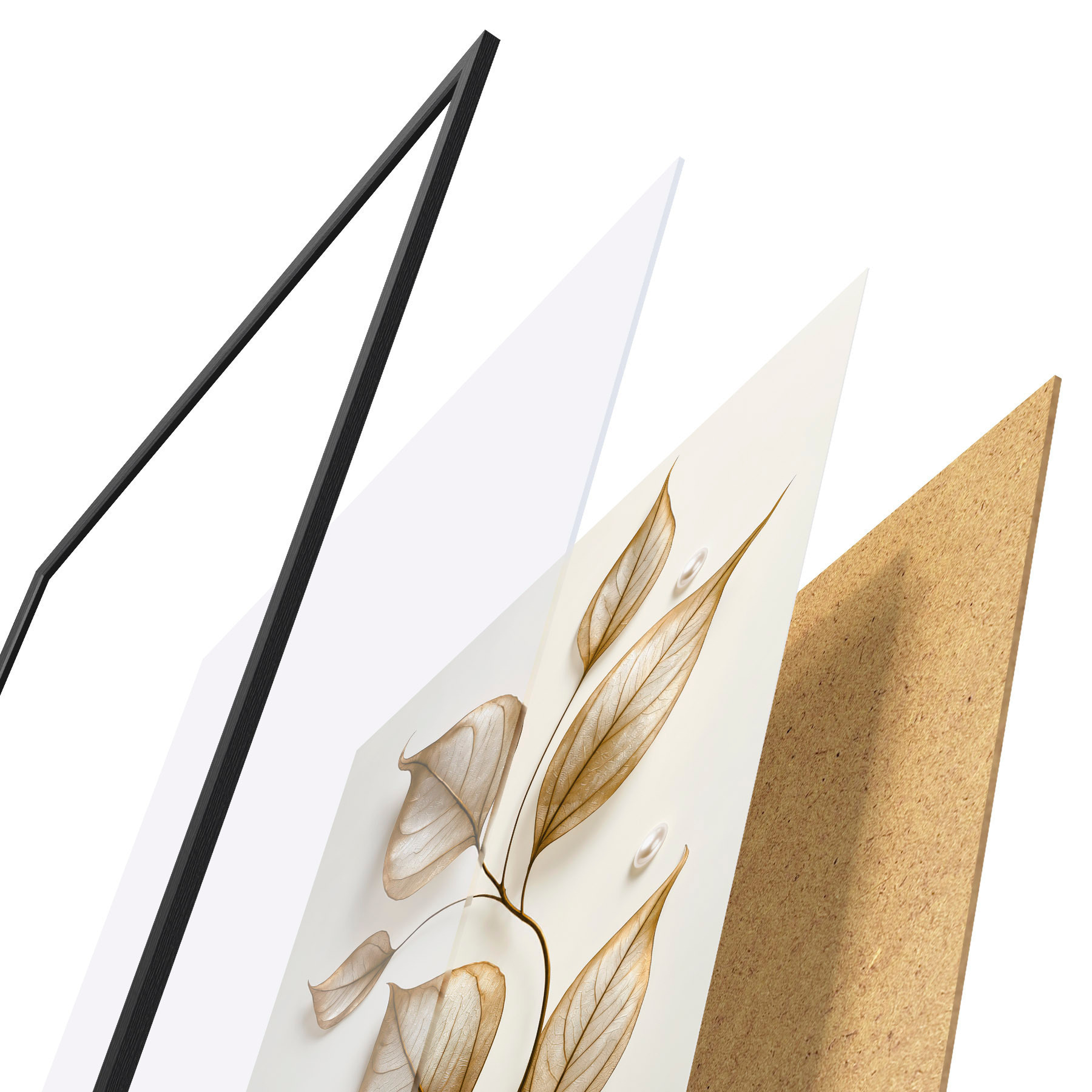 Poster Eleganter botanischer Zweig f50866