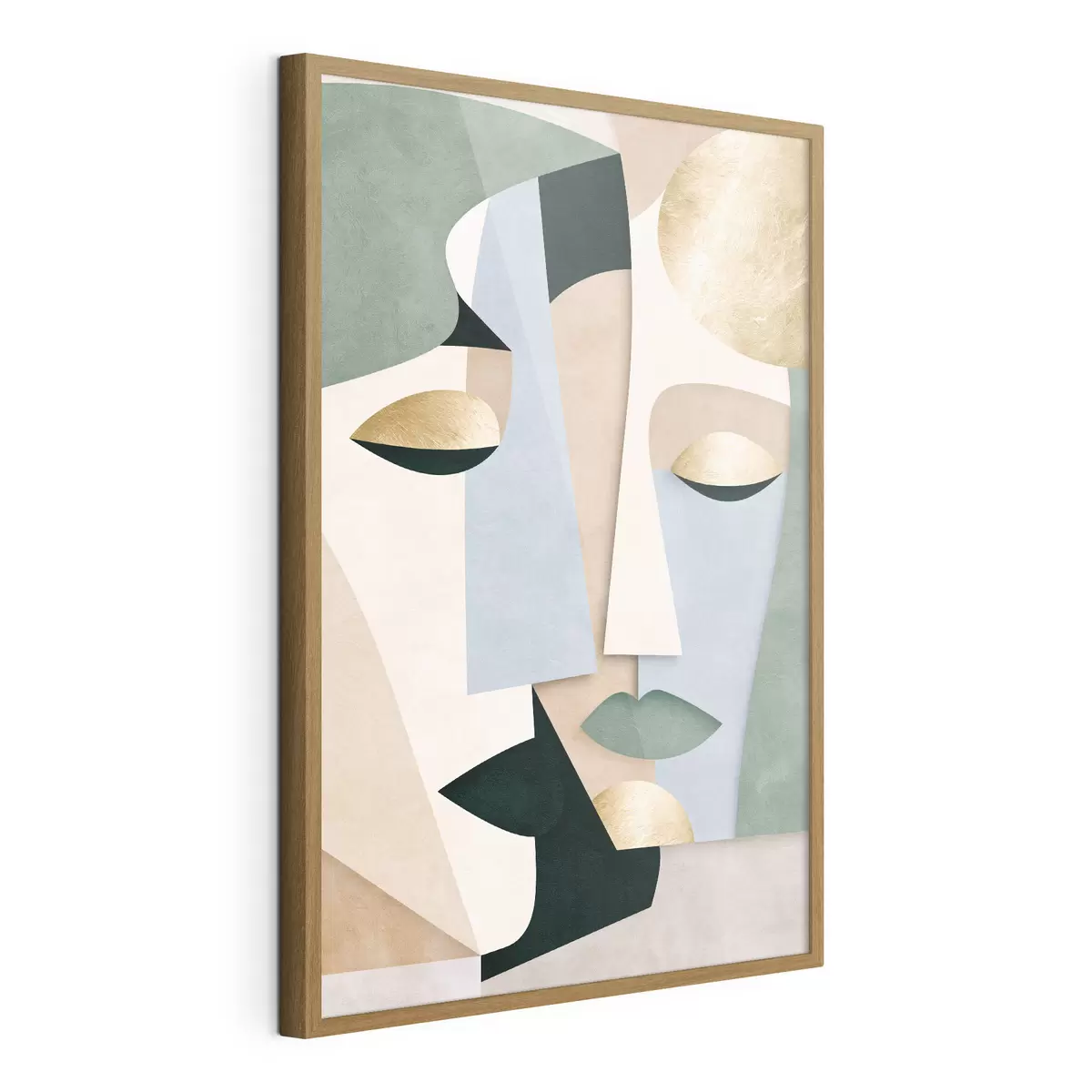 Poster Abstrakte geometrische Gesichter f51178